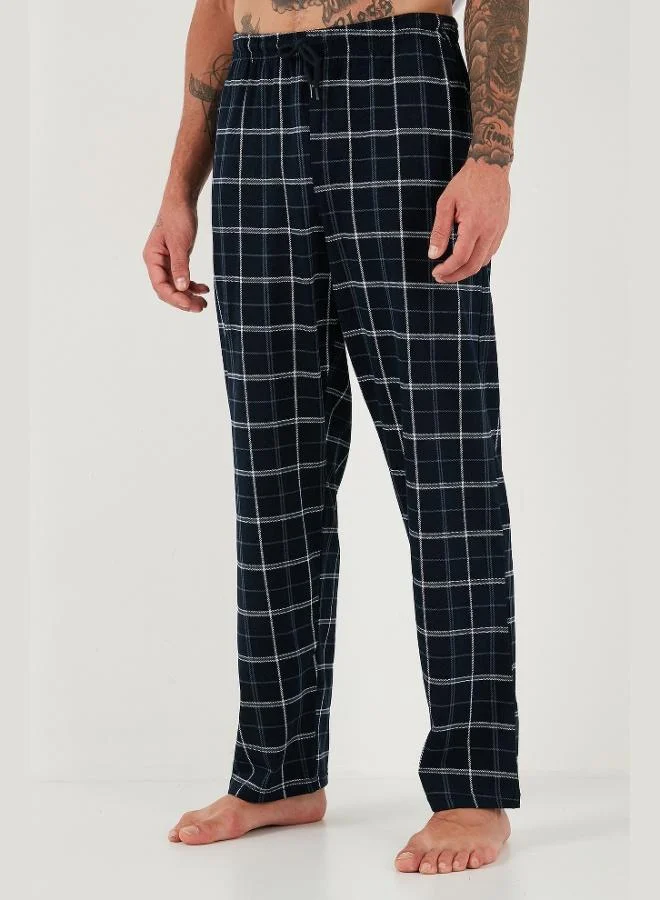 Buratti Buratti Cotton Regular Fit Normal Waist Straight Leg Pocket Pajama Bottoms for Men PAJAMAS 6574003
